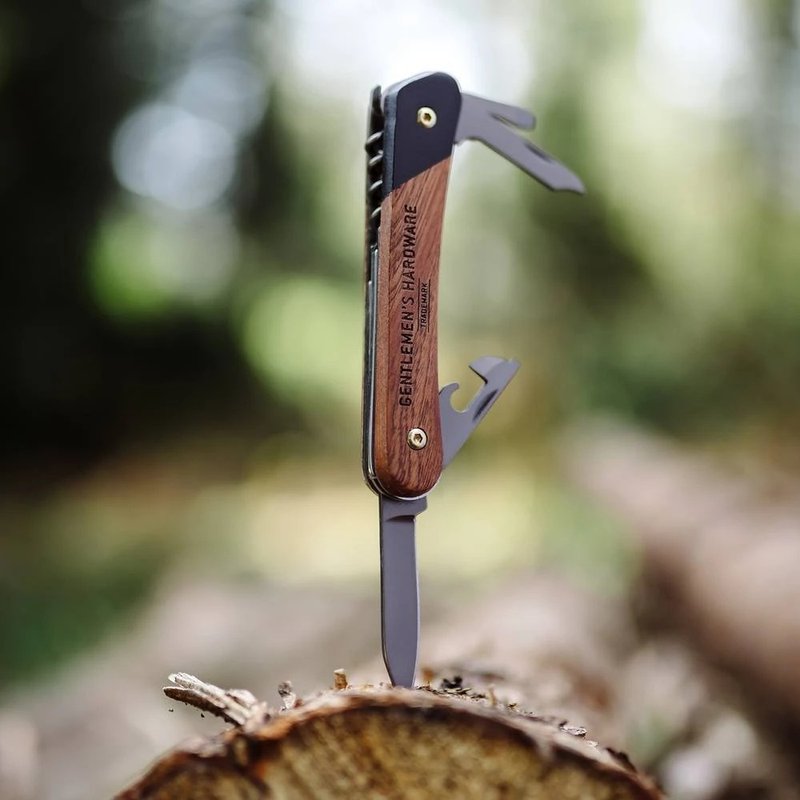 英國品牌Gentlemen's Hardware5合一頂級不鏽鋼多功能筆刀工具組 - 其他 - 不鏽鋼 咖啡色