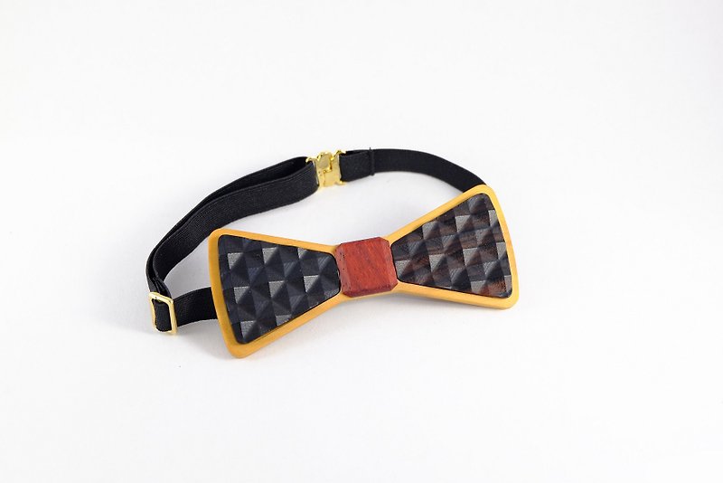 木領結 原木 領結 3D WOOD TIE 米里米特創意 時尚 經典 黑色  - 領帶/領帶夾 - 木頭 黑色