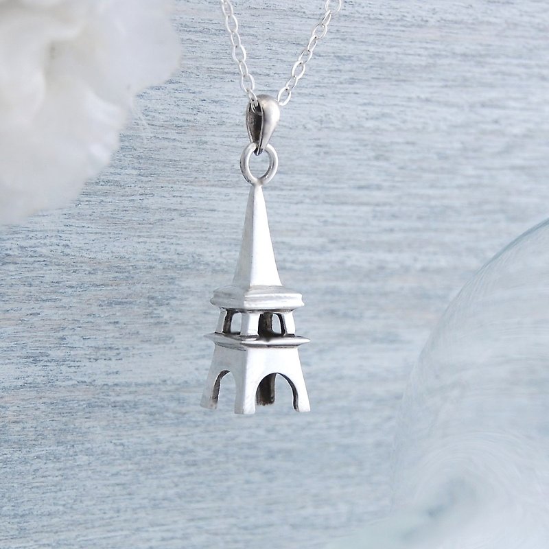 Eiffel Tower (Silver necklace) - Necklaces - Sterling Silver 
