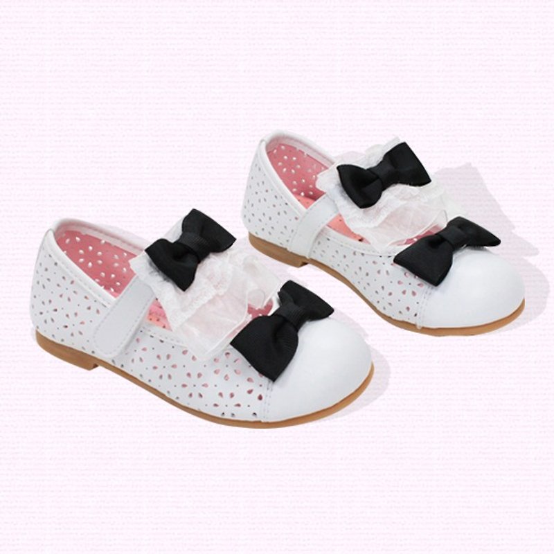Doll shoes – white / Audrey - รองเท้าเด็ก - หนังเทียม สึชมพู
