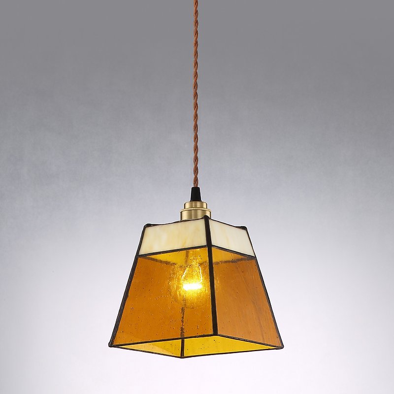 【Dust Years Old Decorations】Retro Glass Chandelier PL-101 - Lighting - Glass Brown