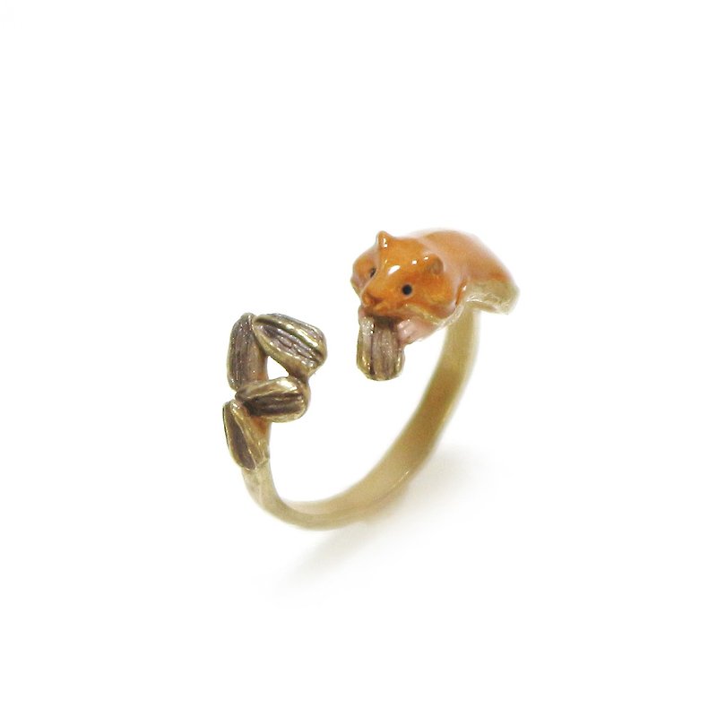 Hamster Ring RN174 Hamster Ring - General Rings - Other Metals Brown