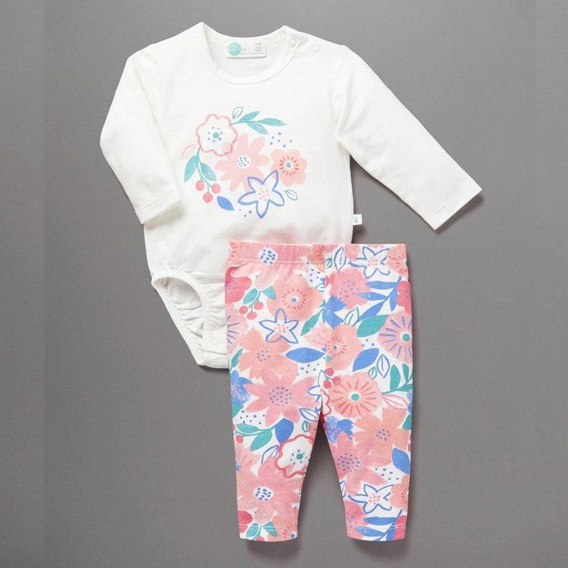 Australian Little Green & Co organic cotton baby onesies suit/newborn jumpsuit - Onesies - Cotton & Hemp 