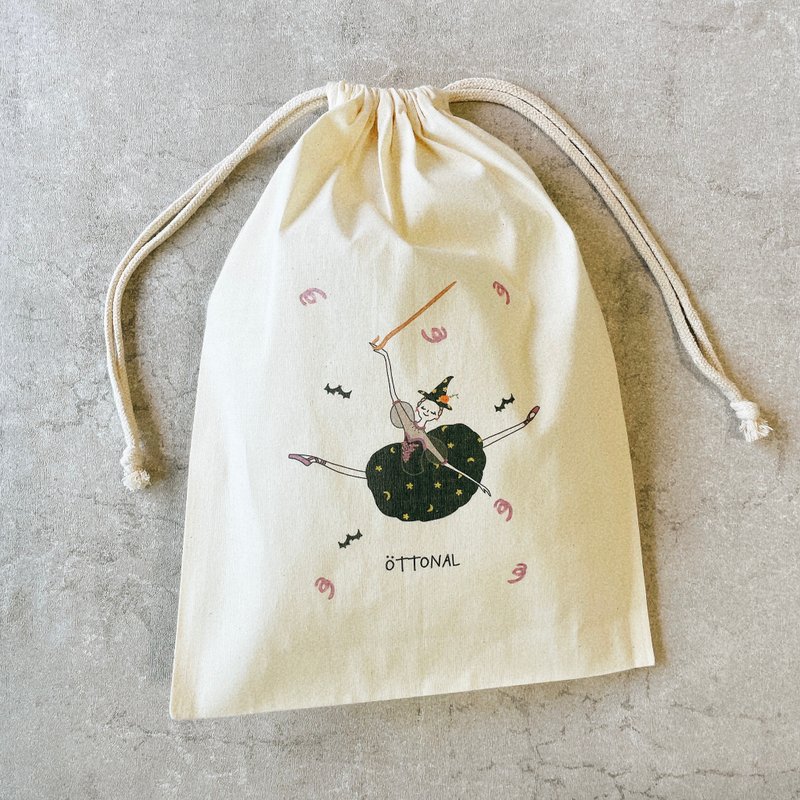 Witch Ballerina Cotton Purse - Other - Cotton & Hemp White