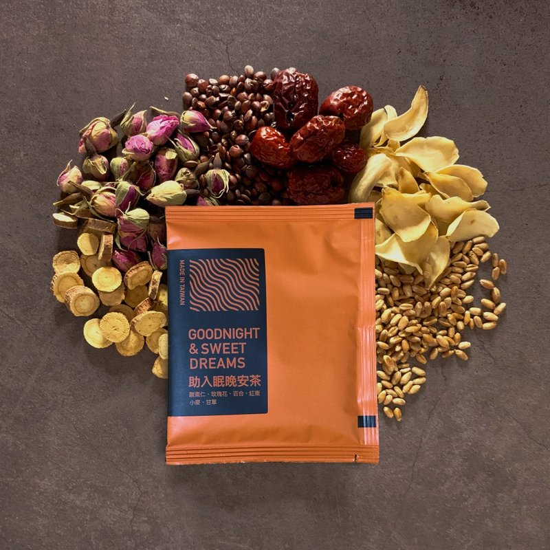 【極助眠 舒眠 酸棗仁】助入眠晚安茶 | 漢方 12入 14入 養生 - 茶葉/茶包/水果茶 - 新鮮食材 