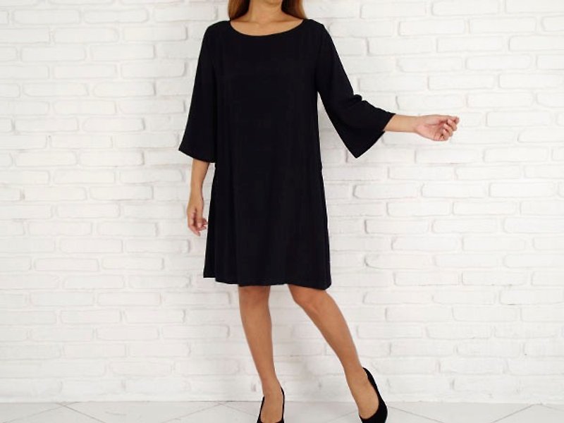 2Way! Adult of simple one-piece <Black> - One Piece Dresses - Other Materials Black