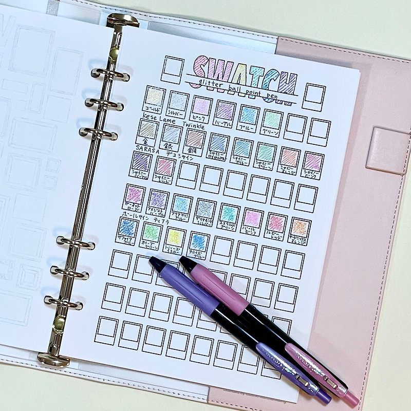 Personal Organizer Refill 【Size A5】Color Sample Book Pantone Style - สมุดบันทึก/สมุดปฏิทิน - กระดาษ ขาว