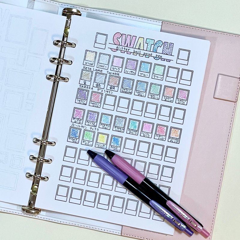 Personal Organizer Refill 【Size A5】Color Sample Book Pantone Style - สมุดบันทึก/สมุดปฏิทิน - กระดาษ ขาว