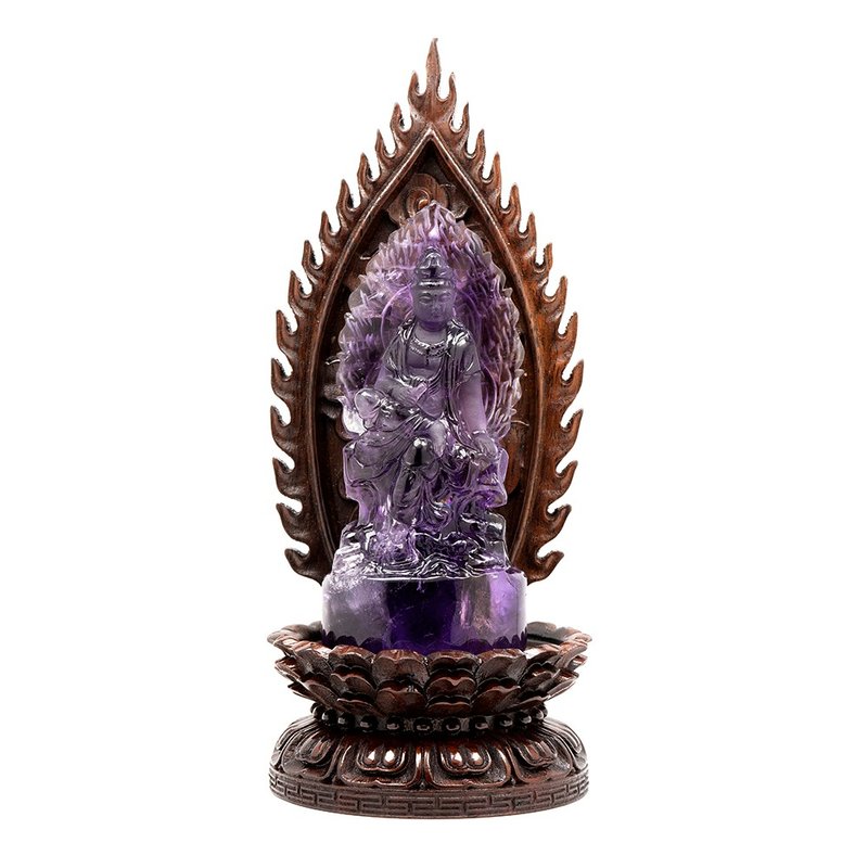 Amethyst 5A Grade Guanyin Carving - Other - Crystal Multicolor