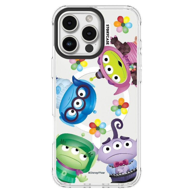 Three-eyed boy mix and match emotional explorer iPhone 16 mobile phone case magnetic anti-collision protective case - เคส/ซองมือถือ - วัสดุอื่นๆ 