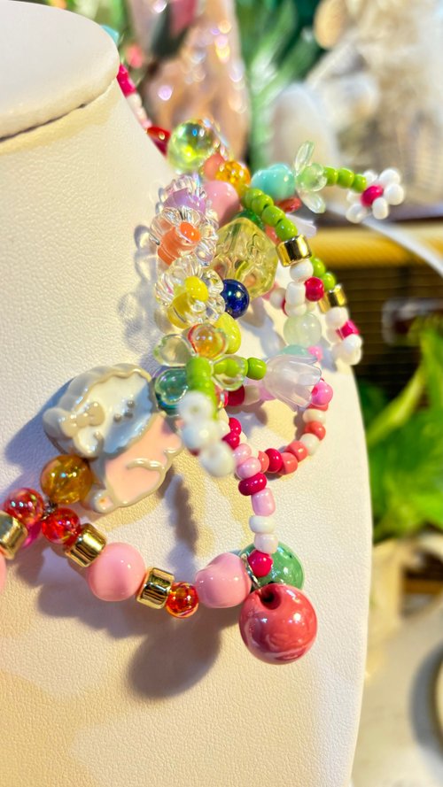 ストリートファッション手作りビーズネックレス4 - ショップ