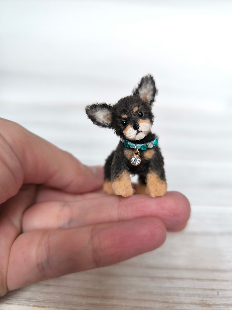Rocky puppy - Stuffed Dolls & Figurines - Wool Black