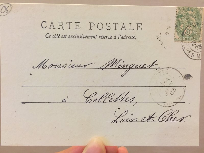 法國百年手寫復刻明信片 - 卡片/明信片 - 紙 多色