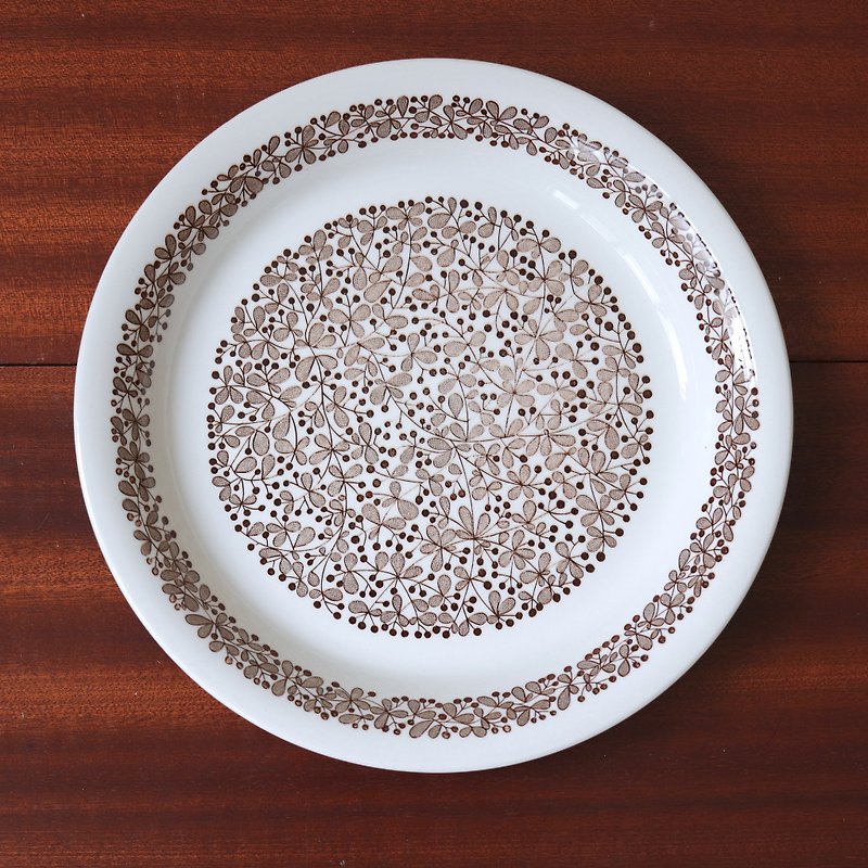 Finland, Arabia, Autumn Deciduous Dinner Plate - Plates & Trays - Porcelain Brown