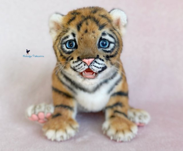 Baby Tiger Cubs Ultra-Realistic (Set of 2)