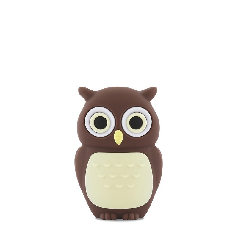 Bone / Owl Driver Owl Pendant - Coffee (16G) - USB Flash Drives - Silicone Brown