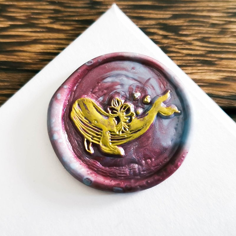 Wax Seal Whale,Wax Sealing Stamp,Wax Stamp Head - ตราปั๊ม/สแตมป์/หมึก - โลหะ 