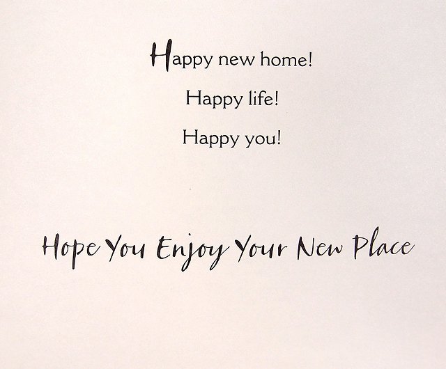 happy new house quotation