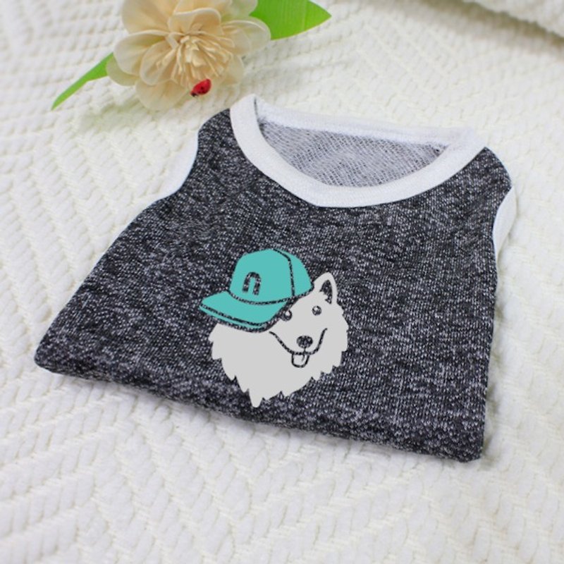 [Mao Kid Name Customized Style] Handsome Fox Dog Cool Japanese Spitz Reflective Clothing (Mao Kid Style) - Clothing & Accessories - Cotton & Hemp Multicolor
