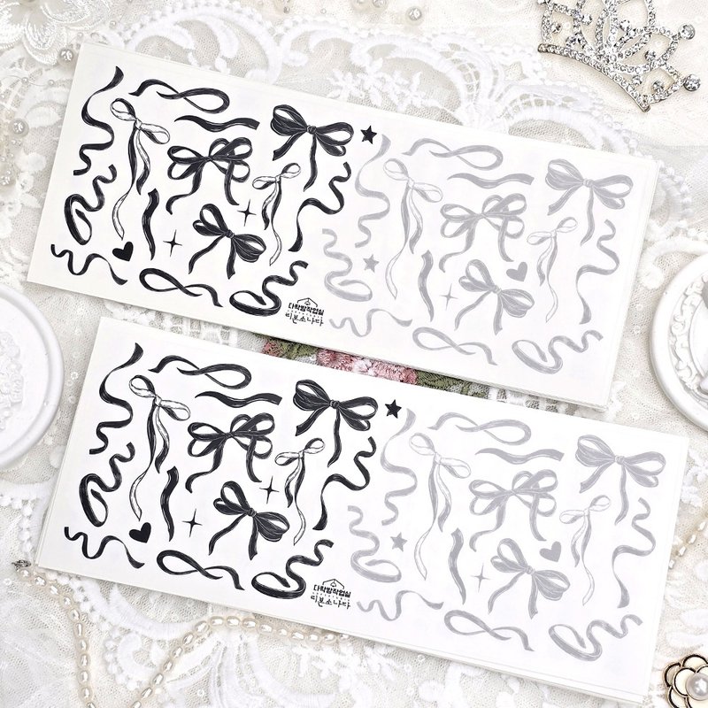 :Ribbon sonata: Matte Transparent sticker - 貼紙 - 其他材質 