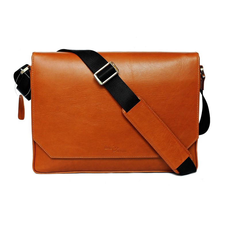 Macbook Smart Satchel Tan Brown Messenger Bag - Laptop Bags - Genuine Leather Brown