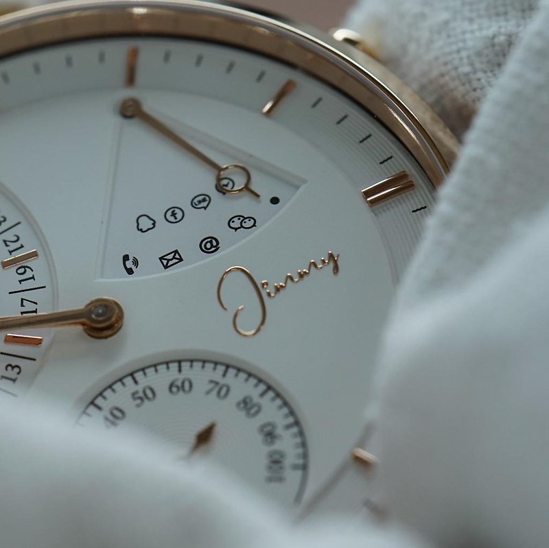 【買錶加購】Pinkoi 獨家 嘖嘖人氣商品 客製訂做專屬簽名錶盤 - 男錶/中性錶 - 其他金屬 多色