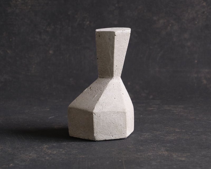 Concrete Bookend Hexagon Sold as a single - Items for Display - Cement Gray