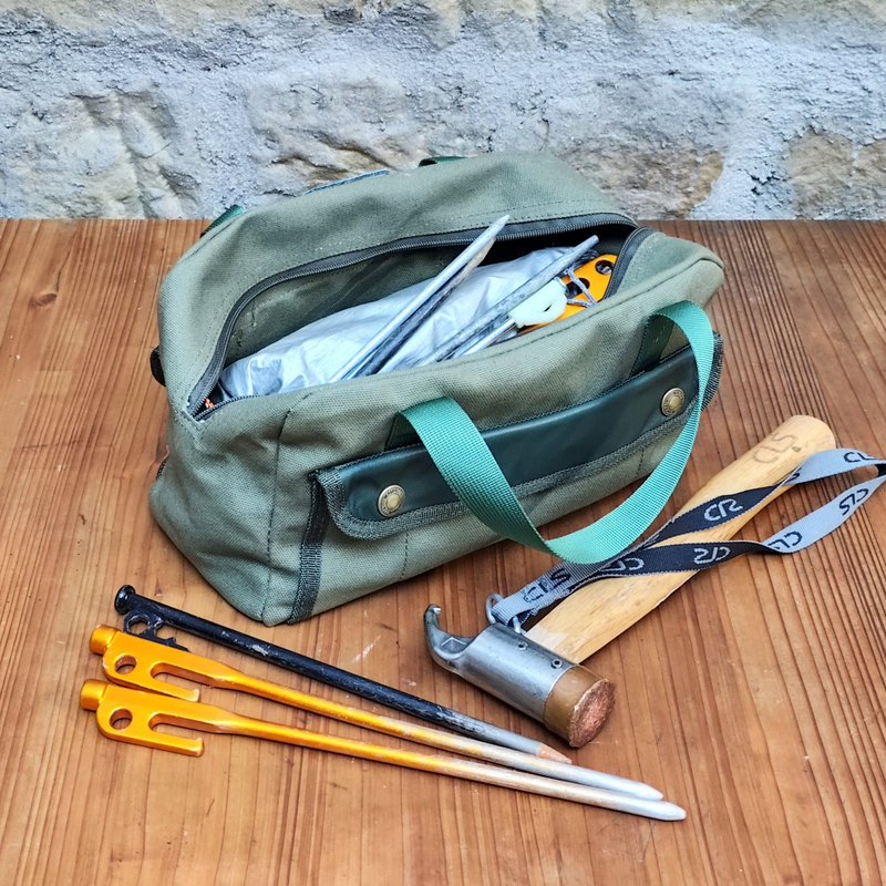 【MAJORLIN】空軍制式造型手工具包 Military Tool Pouch Bag - 手提包/手提袋 - 棉．麻 綠色