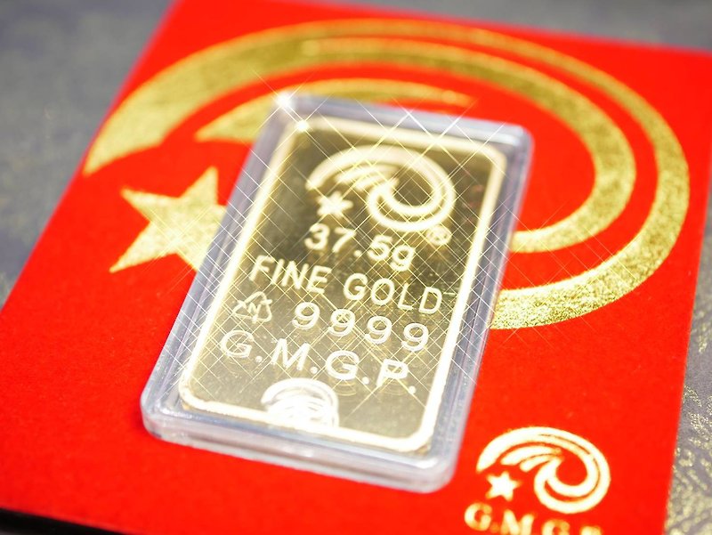24k 金 其他 金色 - 黃金條塊-一台兩黃金條塊(37.5克)-黃金9999