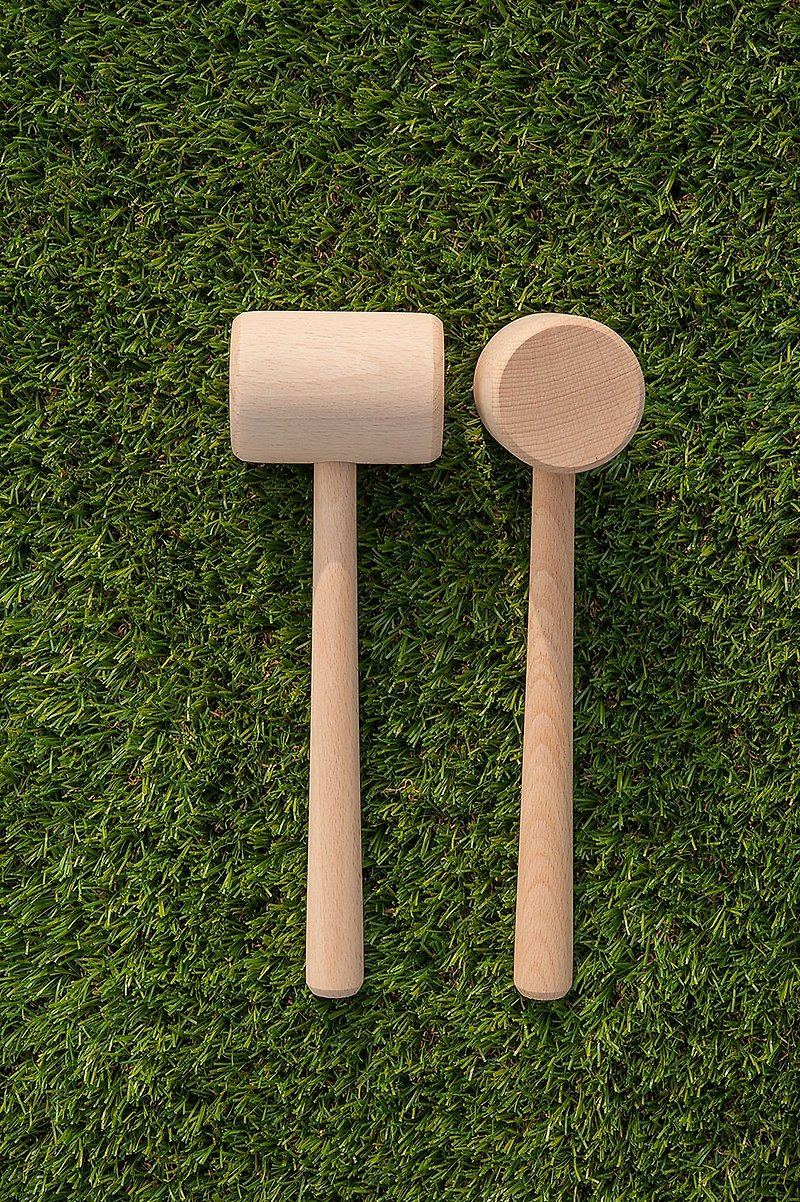 Wooden mallet (1 piece) - งานไม้/ไม้ไผ่/ตัดกระดาษ - ไม้ สีทอง