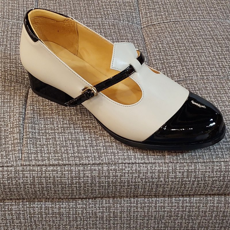 2729-190703 圓頭瑪莉珍 - 女皮鞋 - 真皮 多色