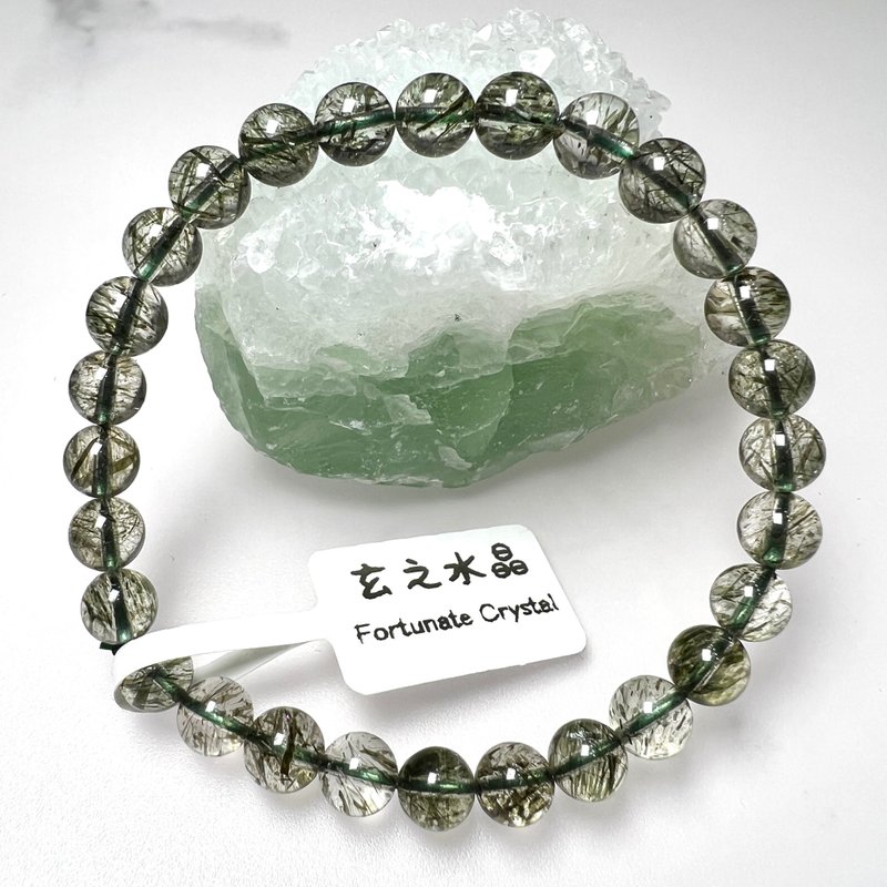 綠碧髮手串 | 水晶 | 水晶手串 | 水晶手鏈 | 水晶手鍊 - 手鍊/手環 - 水晶 綠色