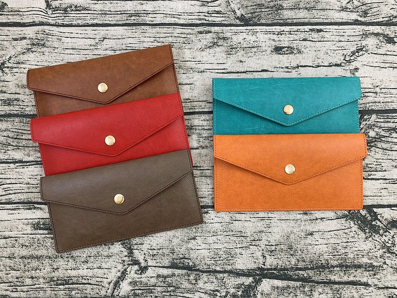 Leather multifunctional storage bag/red envelope bag/passbook cover - Chinese New Year - Faux Leather 