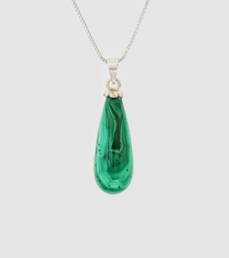 Malachite Necklace-4 - สร้อยคอ - หยก 