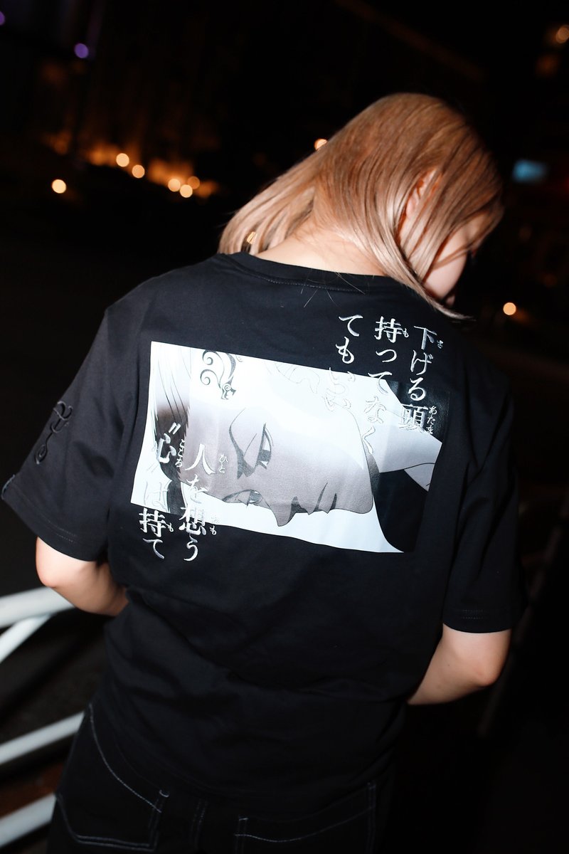 Draken名場景口袋短T 東京復仇者聯名 - 女 T 恤 - 棉．麻 黑色