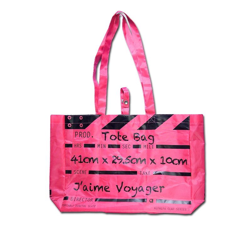 Director Clap Tote Bag - Pink (Polyester) - กระเป๋าแมสเซนเจอร์ - เส้นใยสังเคราะห์ สึชมพู