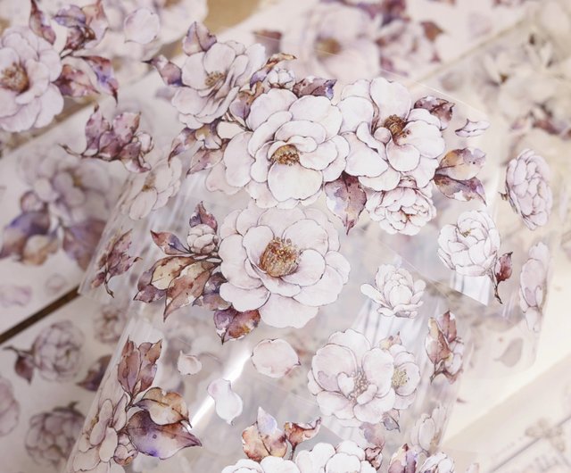 美しい古美術◾️蔵から美しい白椿の花が描かれた夏茶碗の様な楽印の陶器 椿は私の好きな花の一つです。