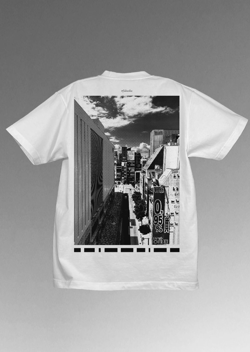 Tシャツ | 福岡FUKUOKA_01 - 女 T 恤 - 棉．麻 白色
