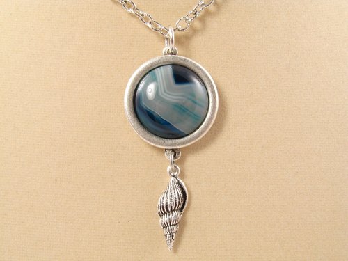 e グリーンアゲートペンダント.ネックレス グリーンアゲート シルバー925 ネックレス □送料無料