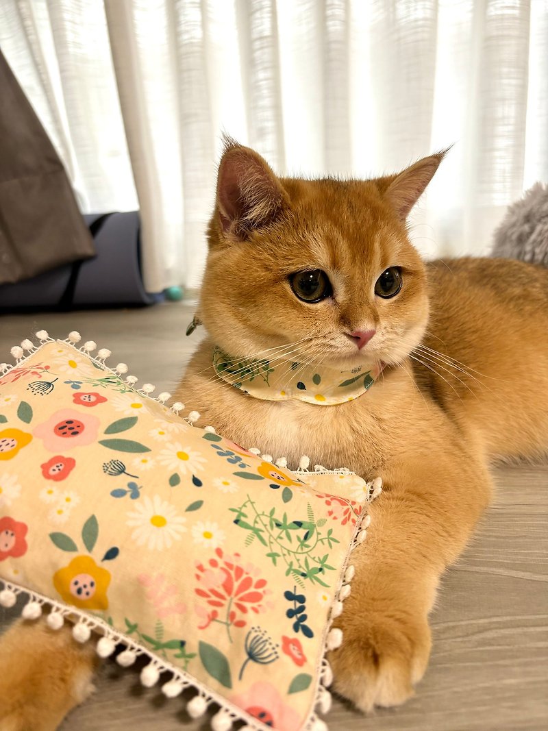 萌萌寵物小枕頭  95折優惠中 - 客製化寵物抱枕/飾品 - 棉．麻 橘色