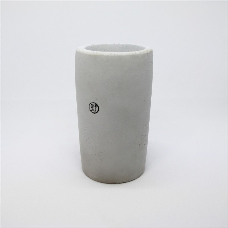 【野草不野】長杯 / 水泥盆器 - 花瓶/花器 - 水泥 灰色