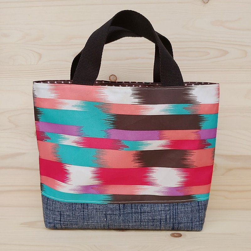 Nylon Waterproof Tote Bag_Color Brush - กระเป๋าถือ - ไนลอน หลากหลายสี