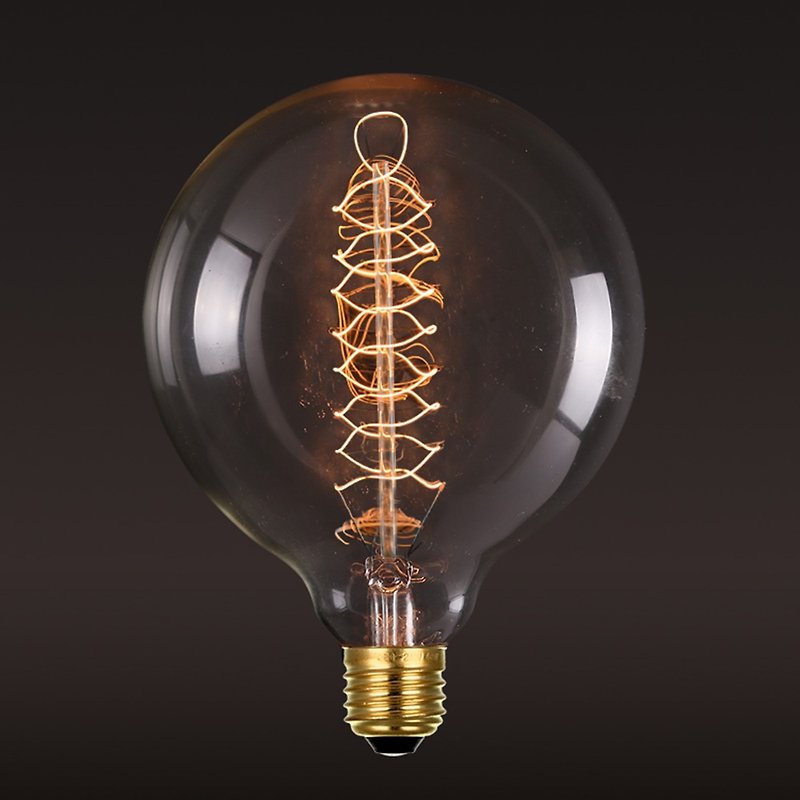レトロ‧タングステンフィラメント電球‧大きな泡（B）電球│良い形‧良い形 - 陶芸/ガラス - ガラス イエロー