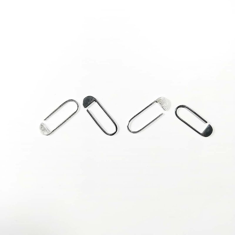 │Geometry│ Key Pattern Brothers • Sterling Silver • Light Earrings - Earrings & Clip-ons - Other Metals 