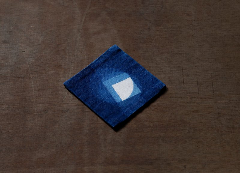 The Square 系列-杯墊(一入) 限量染製品 - 裝飾/擺設  - 棉．麻 藍色