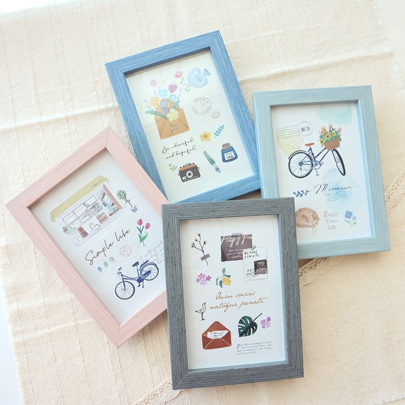 好事生活 / 4X6 彩色木頭相框(4色) - 相框/畫框 - 木頭 