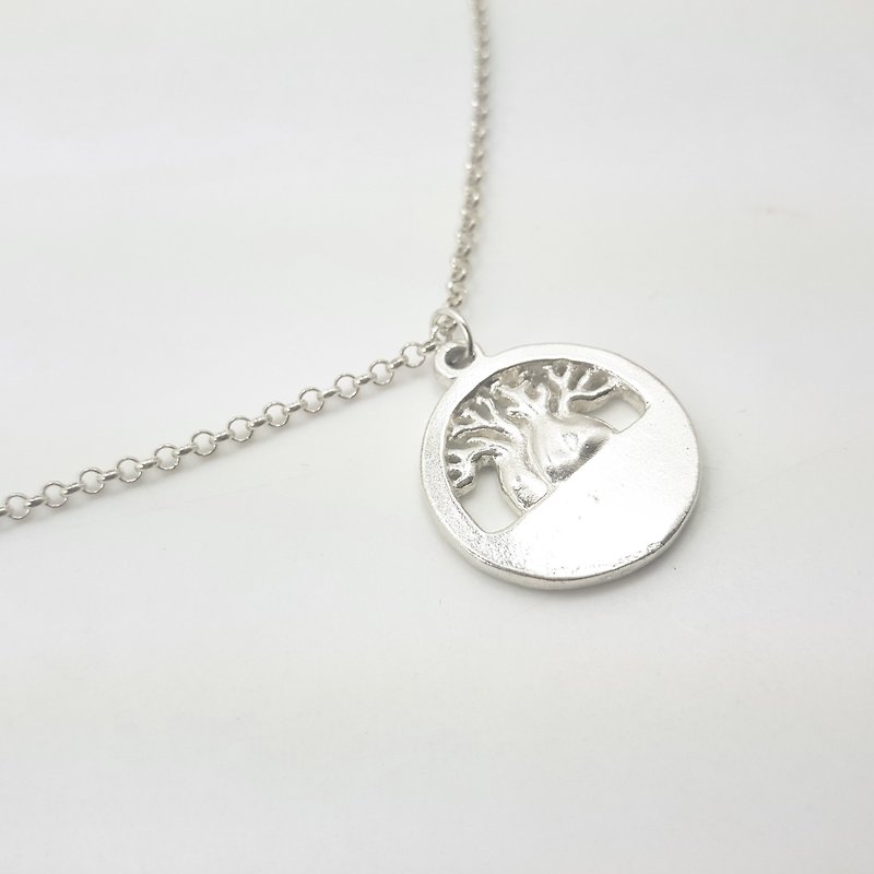S19 Tree of Life-Royal Craftsman Student Works-925 Sterling Silver Necklace-Knockable Jewelry - สร้อยคอ - เงินแท้ สีเงิน