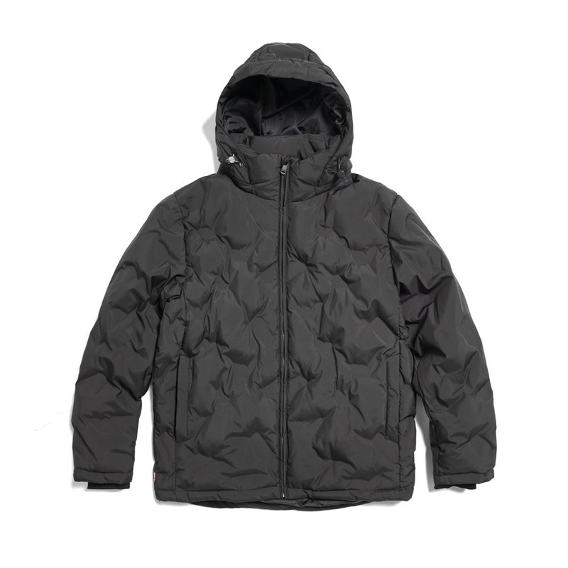 EDWIN printed embossed cold-proof hooded jacket - men's style (black) #jacket - Men's Coats & Jackets - Cotton & Hemp Black