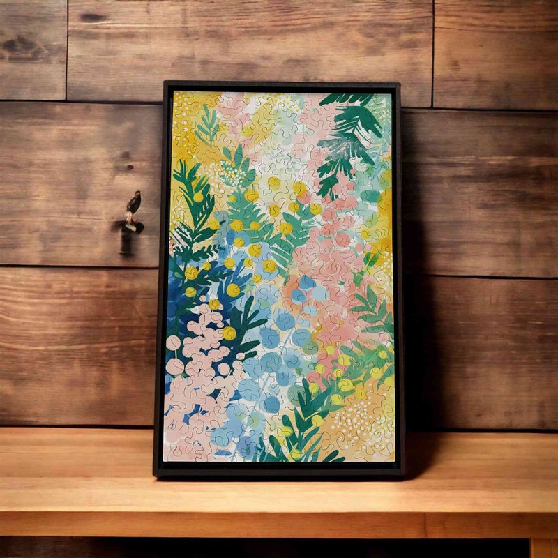 莫待無花-夏日的簡單幸福【壁虎拼圖】 - 擺飾/家飾品 - 木頭 粉紅色