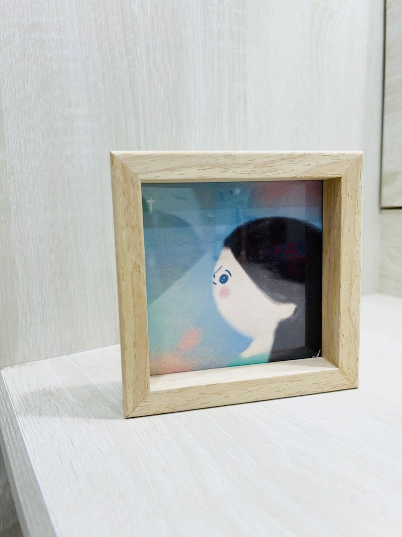 仰望畫框 - 擺飾/家飾品 - 木頭 藍色